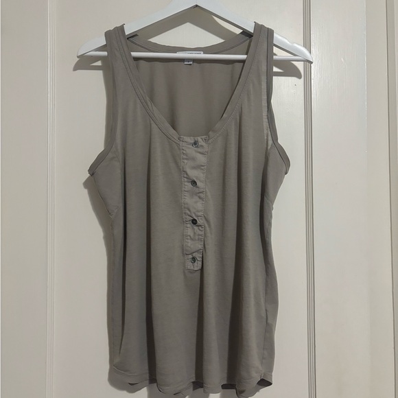 Standard James perse beige tank top button size 2 (medium) - Picture 1 of 11